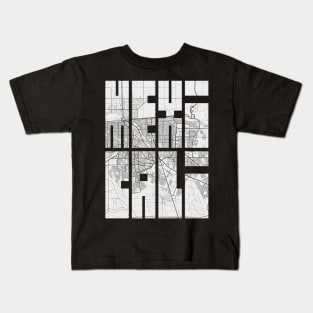 Mexicali, Mexico City Map Typography - Light Kids T-Shirt